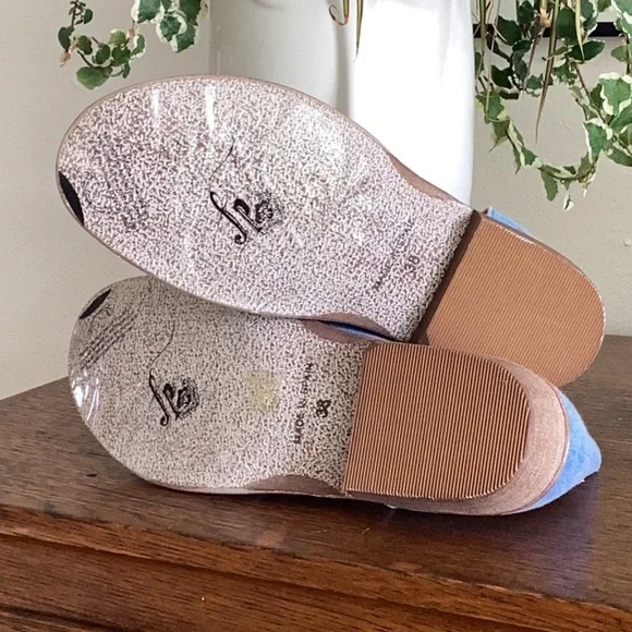 Free People Mont Blanc Sandal in Washed Denim